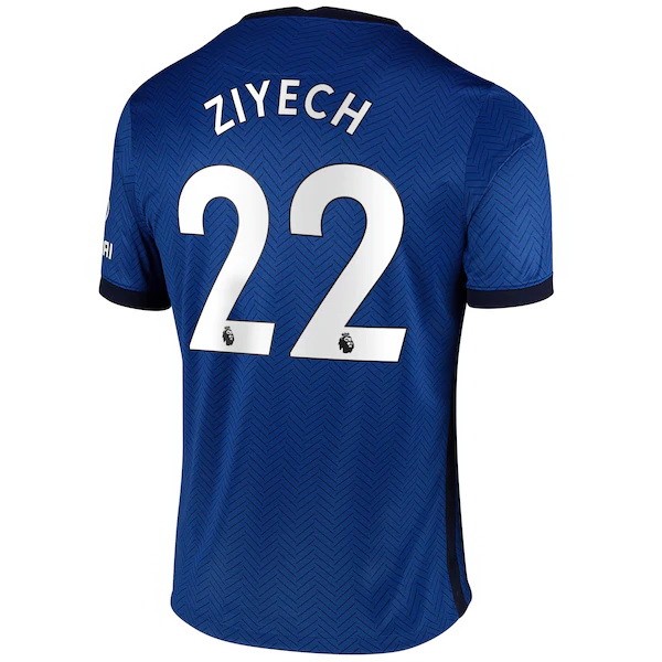 Trikot Chelsea NO.22 Ziyech Heim 2020-21 Blau Fussballtrikots Günstig